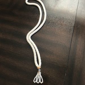 Vintage Faux pearls with crystals.